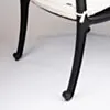 Matgrupp Utomhus Runt Bord Svart Aluminium 4 stolar - Salerno Ø122cm