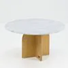 Soffbord Ø80cm Ek/Vit Marmor - Matisse
