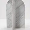 Sidobord Ø50cm Vit Marmor - Matisse