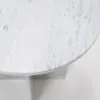 Sidobord Ø50cm Vit Marmor - Matisse