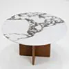 Soffbord Ø80cm Valnöt/Viola Faux - Matisse