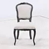 2-Pack Antik Matstol Drottningholm Svart Massiv Ek