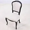2-Pack Antik Matstol Drottningholm Svart Massiv Ek