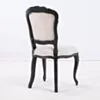 2-Pack Antik Matstol Drottningholm Svart Massiv Ek