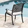 Matstol Utomhus 1-pack Svart Aluminium - Salerno