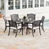 Matstol Utomhus 1-pack Svart Aluminium - Salerno