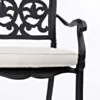 Matstol Utomhus 2-pack Svart Aluminium Toscana