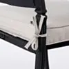 Matstol Utomhus 2-pack Svart Aluminium Toscana