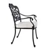 Matstol Utomhus 2-pack Svart Aluminium Toscana