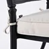 Matstol Utomhus 2-pack Svart Aluminium Toscana