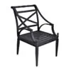 Matgrupp Utomhus 10 stolar Svart Aluminium - Amalfi 280cm