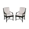 Matstol Utomhus 2-pack Svart Aluminium St Tropez