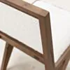 2-pack Matstol Valnöt Vit Boucle - Jean Pierre