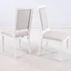 2-Pack Gustaviansk Matstol Vit Gripsholm Massiv Ek