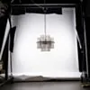 Taklampa Svart Kristall Ø60cm - Milan