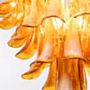 Kristallkrona Ø66xH75cm Amber/Mässing - Livorno