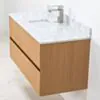 Badrumskommod Ek 100cm Vit Marmor - Marstrand