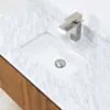 Badrumskommod Ek 100cm Vit Marmor - Båstad