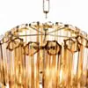 Kristallkrona Ø65cm Verona Cognac