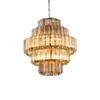 Kristallkrona Ø65cm Verona Cognac
