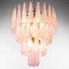 Kristallkrona Ø61xH75cm Mässing/Rosa - Neapel