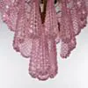 Kristallkrona Ø61xH75cm Mässing/Rosa - Neapel