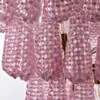 Kristallkrona Ø61xH75cm Mässing/Rosa - Neapel