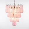 Kristallkrona Ø66xH75cm Mässing/Rosa - Neapel