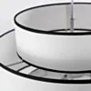 Taklampa Vit/Svart Ø50cm - Tokyo