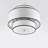 Taklampa Vit/Svart Ø50cm - Tokyo