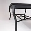 Matgrupp Utomhus 6 stolar Svart Aluminium - Napoli 213cm