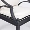 Matgrupp Utomhus 6 stolar Svart Aluminium - Napoli 213cm