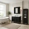 Kommod Badrum 120cm Nashville Svart - Blå Marmor
