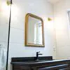 Kommod Badrum 120cm Nashville Mörkbrun - Svart Granit