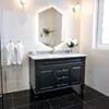 Kommod Badrum 120cm Nashville Svart - Blå Marmor