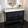Kommod Badrum 120cm Nashville Svart - Blå Marmor