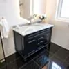 Kommod Badrum 120cm Nashville Svart - Blå Marmor