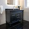 Kommod Badrum 120cm Nashville Svart - Svart Granit