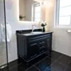 Kommod Badrum 120cm Nashville Svart - Svart Granit