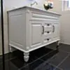 Kommod Badrum 120cm Nashville Vit - Blå Marmor