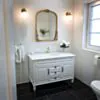 Kommod Badrum 120cm Nashville Vit - Vit Marmor