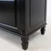 Dubbelhandfat Kommod 160cm Nashville Svart - Grön Marmor