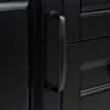 Kommod Badrum 120cm Nashville Svart - Vit Marmor