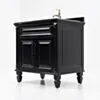 Kommod Badrum 80cm Nashville Svart - Svart Granit