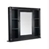 Kommod Badrum 60cm Nashville Svart - Vit Marmor