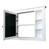 Spegelskåp Badrum Vit 100x80cm LED Belysning – Nashville