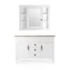 Spegelskåp Badrum Vit 100x80cm LED Belysning – Nashville