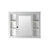 Spegelskåp Badrum Vit 100x80cm LED Belysning – Nashville