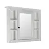 Spegelskåp Badrum Vit 100x80cm LED Belysning – Nashville