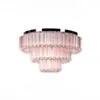Kristallplafond 80cm Rosa/Krom - Verona